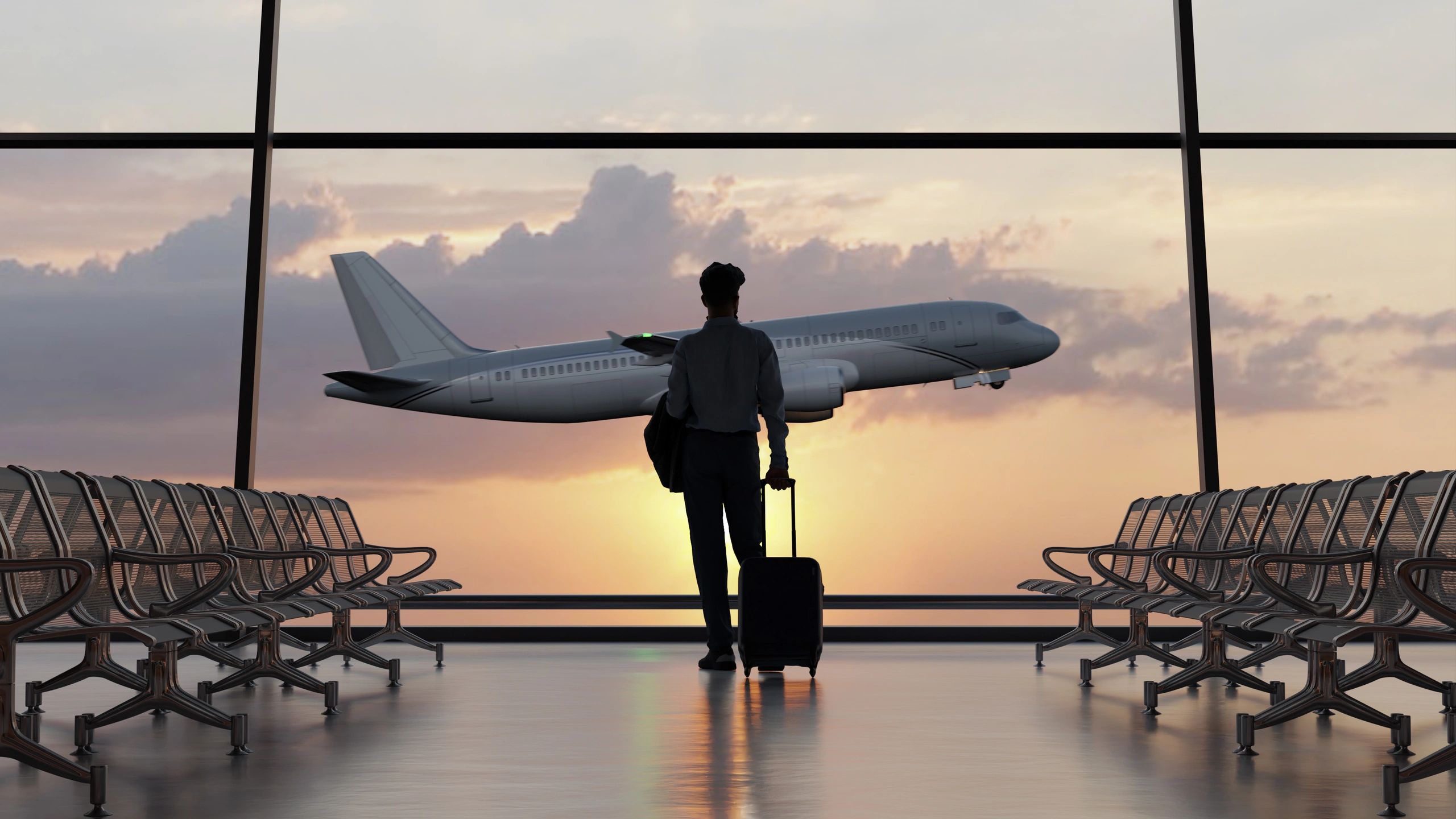 Team member at airport